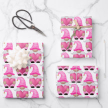 Pink Gnomes Hearts Woodland Skandinavien Niedlich