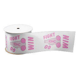 Pink Go Fight Win Megaphone Satinband
