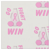 Pink Go Fight Win Megaphone Stoff (Nahaufnahme)