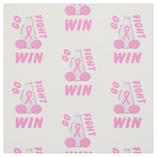 Pink Go Fight Win Megaphone Stoff (Muster)