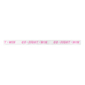 Pink Go Fight Win Satinband (Vorderseite)