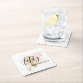 Pink & Gold 50 & fabelhafte 50. Geburtstagsparty Untersetzer (Vor Ort)