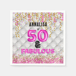 Pink Gold 50 Fabulous 50. Serviette