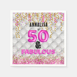 Pink Gold 50 Fabulous 50. Serviette