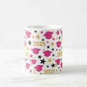 Pink Gold Abschluss Muster Kaffeetasse (Mittel)