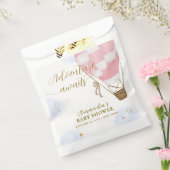 Pink Gold Adventure Hot Air Ballon Babydusche Geschenktütchen (Versiegelt)