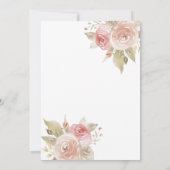 Pink Gold African Princess Tutu Baby Dusche Einladung (Rückseite)