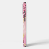 Pink Gold Agate Marmorname Skript Case-Mate iPhone Hülle (Rückseite / Links)