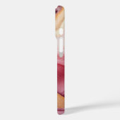 Pink Gold Agate Modern Stilvoller Name Case-Mate iPhone Hülle (Rückseite / Links)