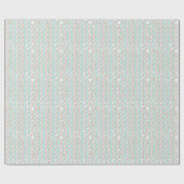 Pink Gold & Aqua Polka Dots Geschenkpapier (Flach)
