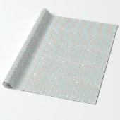 Pink Gold & Aqua Polka Dots Geschenkpapier (Ungerollt)