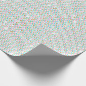 Pink Gold & Aqua Polka Dots Geschenkpapier (Ecke)