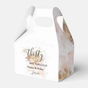 Pink Gold Aquarell 30 und fabelhaft 30. Geburtstag Geschenkschachtel