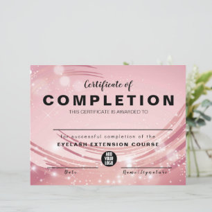 Pink Gold Aquarellfarbenzertifikat