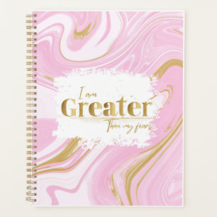 Pink & Gold-Ästhetik-Affirmator-Planer Planer