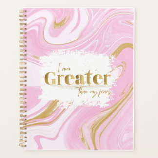 Pink & Gold-Ästhetik-Affirmator-Planer Planer