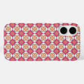 Pink+Gold auf weißem Muster Telefon-Fall Case-Mate iPhone Hülle (Rückseite (Horizontal))