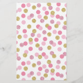 Pink & Gold Baby Dusche beenden Mommy's Phrase Gam (Rückseite)