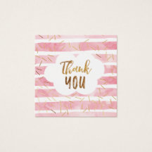 Pink & Gold Baby Sprinkle Danke Tags