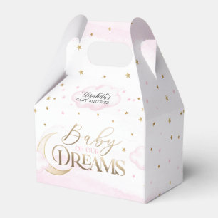 Pink Gold Baby unserer Träume Baby Shower Geschenkschachtel