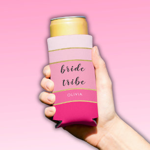 Pink Gold Bachelorette Bride Stamm Selters Dosenkühler