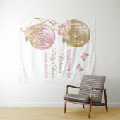 Pink Gold Ballon Girl Baby Dusche L Hintergrund Wandteppich (Beispiel (Horizontal))