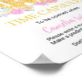 Pink Gold Ballon Princess Time Kapsel Poste Poster (Ecke)