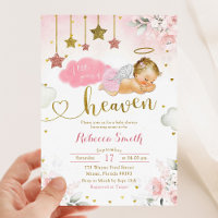 Pink Gold Blonde Baby Angel Baby Dusche