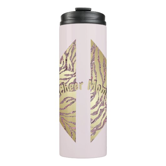 Pink & Gold Cheer Mama Thermosbecher (Vorderseite)