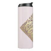 Pink & Gold Cheer Mama Thermosbecher (Nach links gedreht)
