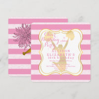 Pink | Gold Cheerleader Teen Birthday Party