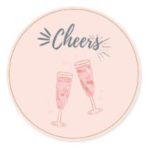 Pink Gold Cheers Champagne Brillen