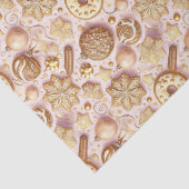 Pink Gold Christmas Pattern#12 ID1009 Wrapping Seidenpapier (Detail)