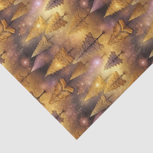 Pink Gold Christmas Pattern#19 ID1009 Seidenpapier (Detail)