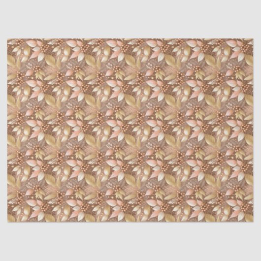 Pink Gold Christmas Pattern#8 ID1009 Seidenpapier (Vorderseite)