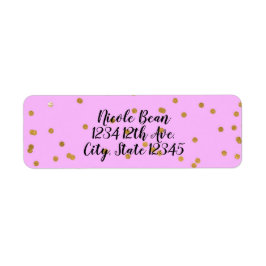 Pink & Gold Confetti Dots Moderner Glamour Glam