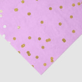 Pink & Gold Confetti Dots Moderner Glamour Glam Seidenpapier (Ausschnitt)