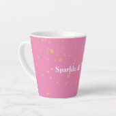 Pink Gold Confetti Milchtasse (Linke Ecke)
