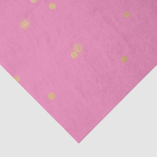 Pink Gold Confetti Seidenpapier (Detail)