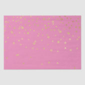 Pink Gold Confetti Seidenpapier (Vorderseite)