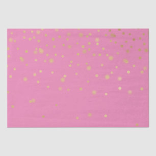Pink Gold Confetti Seidenpapier