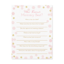 Pink Gold, der die beste Quiz Game Card kennt