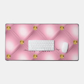 Pink Gold Diamond tuftet Ihre Namensschild Mat Schreibtischunterlage (Tastatur & Maus)