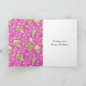 Pink Gold Diamonds Weihnachten Karte (Innenseite)