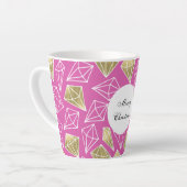 Pink Gold Diamonds Weihnachten Milchtasse (Linke Ecke)