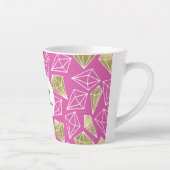 Pink Gold Diamonds Weihnachten Milchtasse (Rechts)