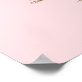 Pink Gold Disco Ball Bacheloretto Begrüßung Poster (Ecke)