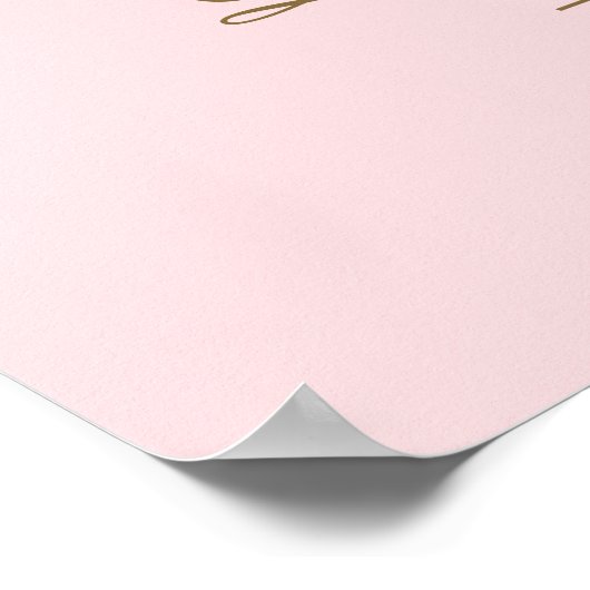 Pink Gold Disco Ball Bacheloretto Begrüßung Poster (Ecke)