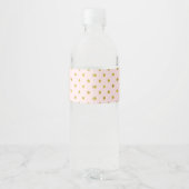 Pink Gold Dosen Floral Wasser Flasche Etikett (Rückseite)