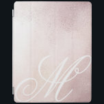 Pink Gold Elegance ⎥ Monogram iPad Cover<br><div class="desc">Rosa goldfarbener metallischer Scheitelhintergrund mit eigenem,  elegantem Script-Monogramm,  das mit Ihrem eigenen Buchstaben personalisiert werden kann und in allen Variationen wunderbar aussieht. Wenn Sie Monogramm in anderen speziellen Schriftart wünschen,  können Sie mich gerne über meinen Shop für zusätzliche Personalisierung kontaktieren.</div>